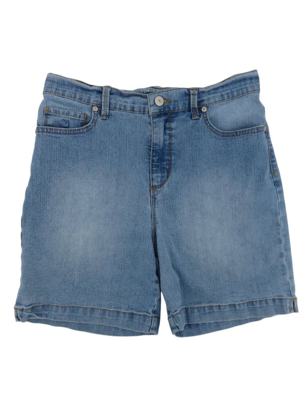 Gloria Vanderbilt Women 4 Amanda All Around Slimming Blue Denim Jean Shorts